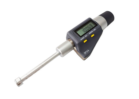 IP54 Protection Degree 10-12mm Three Point Bore Gauge with Extension Rod 100mm Resolution 0.001mm