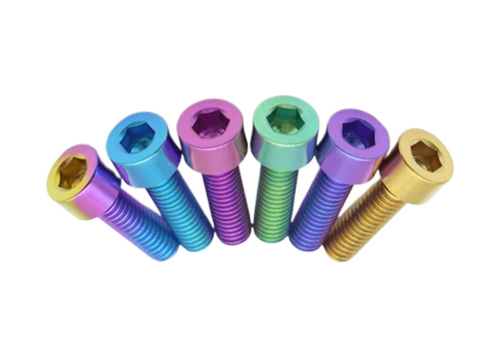 Anodizing Color Titanium Hexagon Socket Head Screws for Racing and Motorcycle