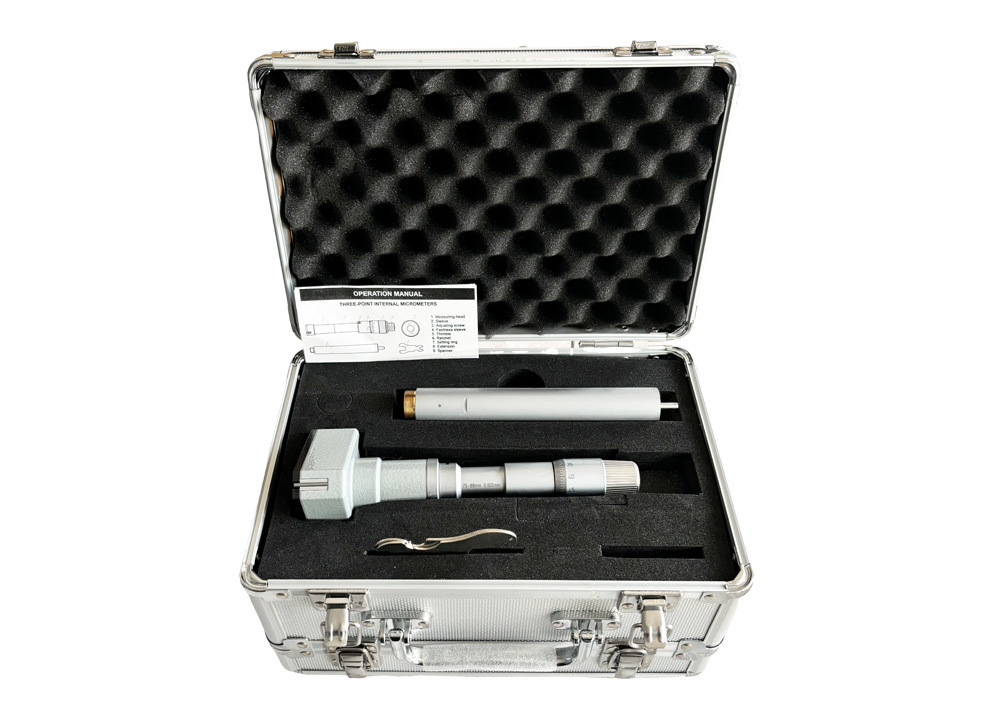 75-88mm Three-Point Internal Micrometer Kit for Workshop & Quality Control Labs