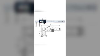 40-500mm/1.6-20" Đầu phẳng bằng thép không gỉ bên trong Công cụ đo thước đo Caliper kỹ thuật số rãnh