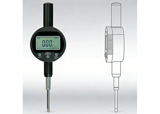 Độ chính xác cao và hiệu suất ổn định 0-25.4mm Range Electronic Gauge với đầu ra dữ liệu để kiểm tra QC